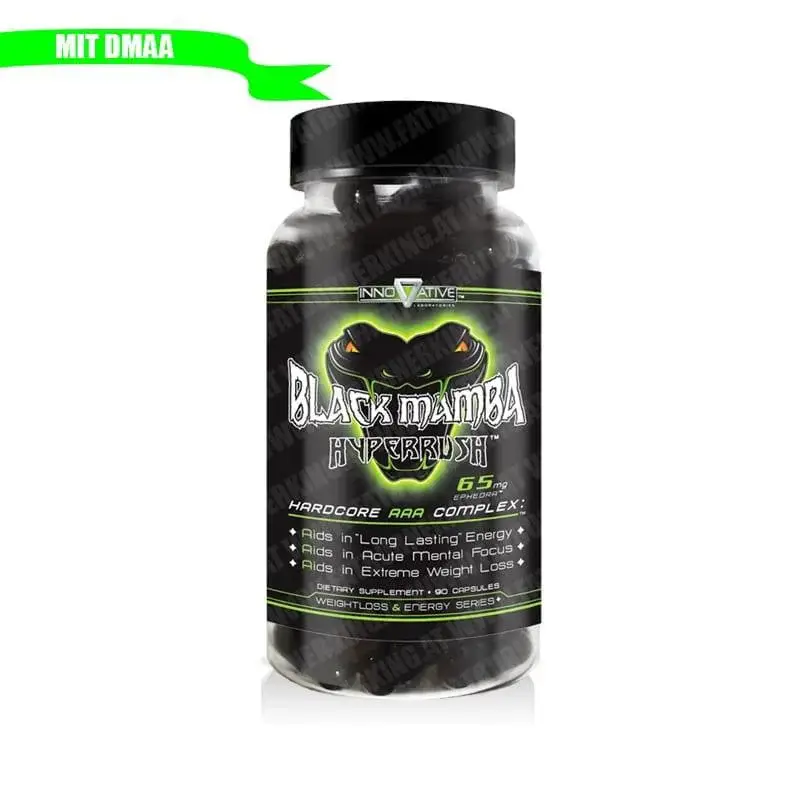 Black Mamba 65 Ephedra DMAA Brûleur de graisse INNOVATIVE LABS avec DMAA