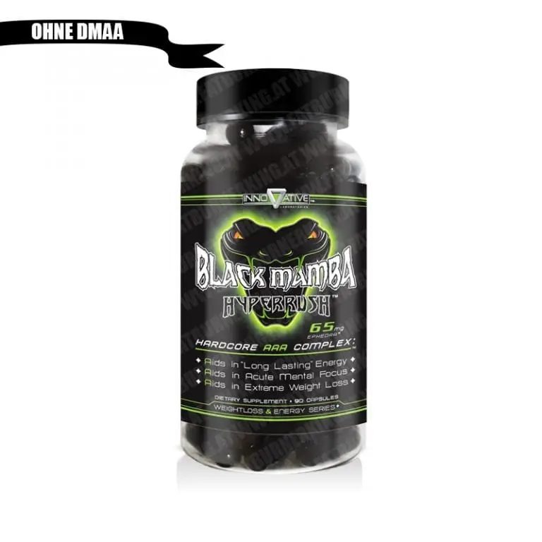 Black Mamba 65 Ephedra DMHA Brûleur de graisse INNOVATIVE LABS