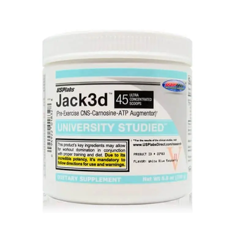 Jack 3D DMAA Pre Workout USP Raspberry USP Labs