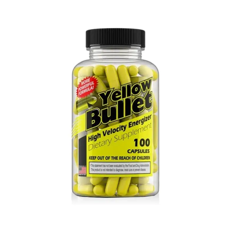 Yellow Bullet 25 ECA Hard Rock Supplements USA