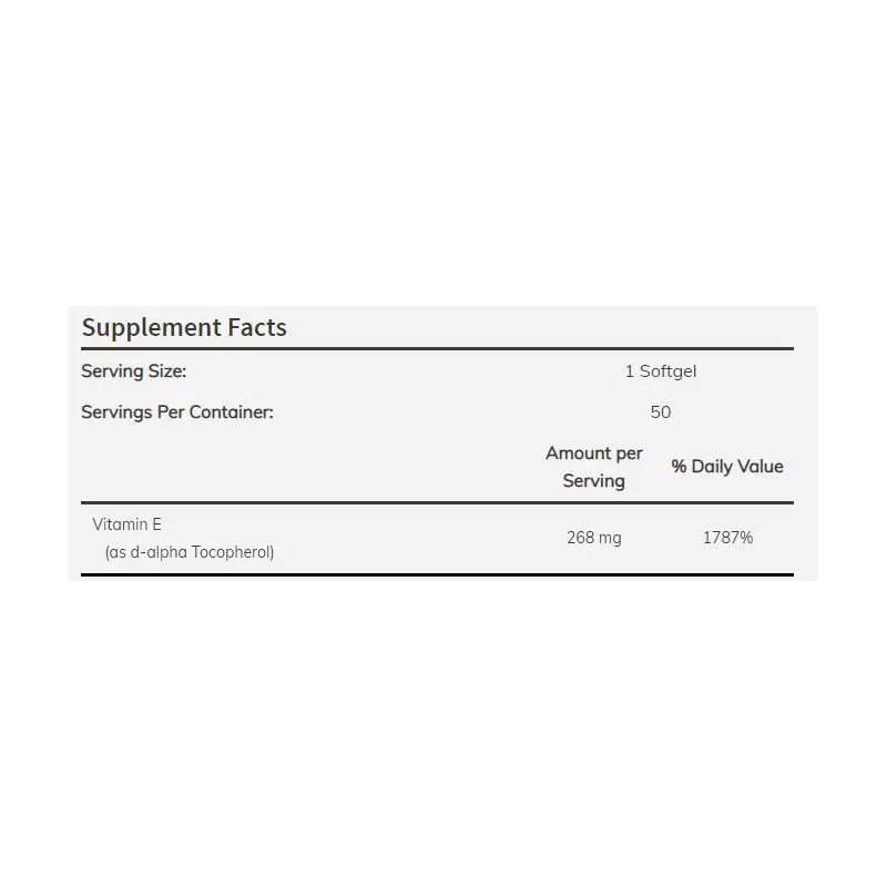 NOW foods Natural E-400 100 Kapseln facts